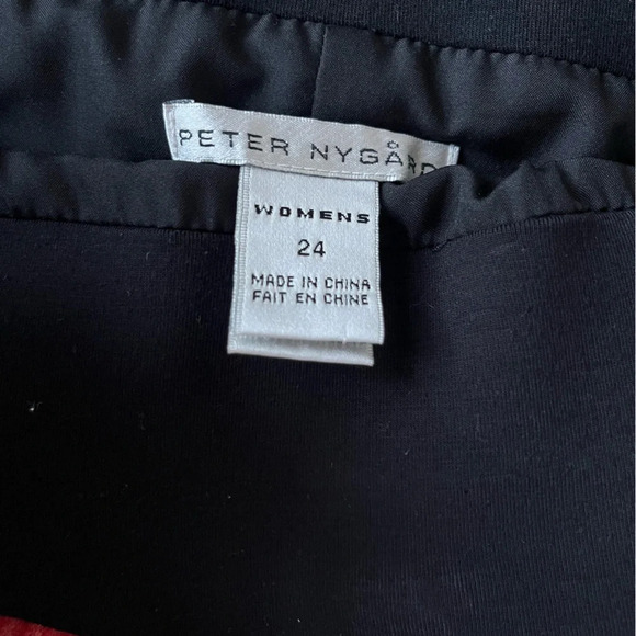 Peter Nygard Multi Print Silk Skirt SZ 24 - Picture 5 of 8